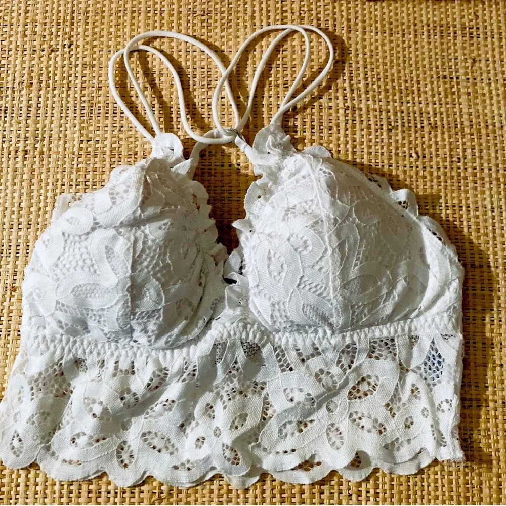 Love Tree White Lace Bralette
